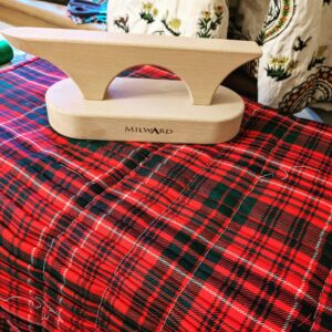 Sewing the kilt and a Clapper and point presser