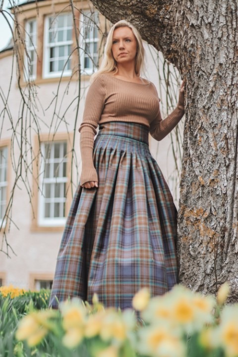 Bespoke Tartan Wrap Skirt - Image 4