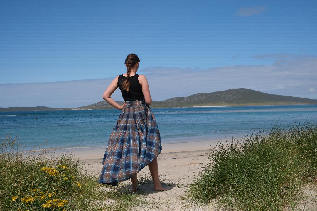 Bespoke Tartan Wrap Skirt - Image 2